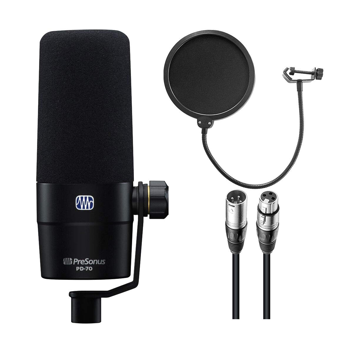 Buy eStudioStar PreSonus PD70 Dynamic Cardioid Broadcast Microphone wAxcessAbles Microphone Pop