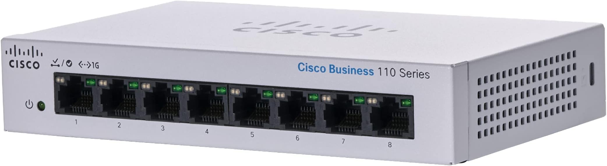 Business CBS110-8T-D Unmanaged Switch | 8 Port GE | Desktop | Ext PS | Limited Lifetime Protection (CBS110-8T-D)