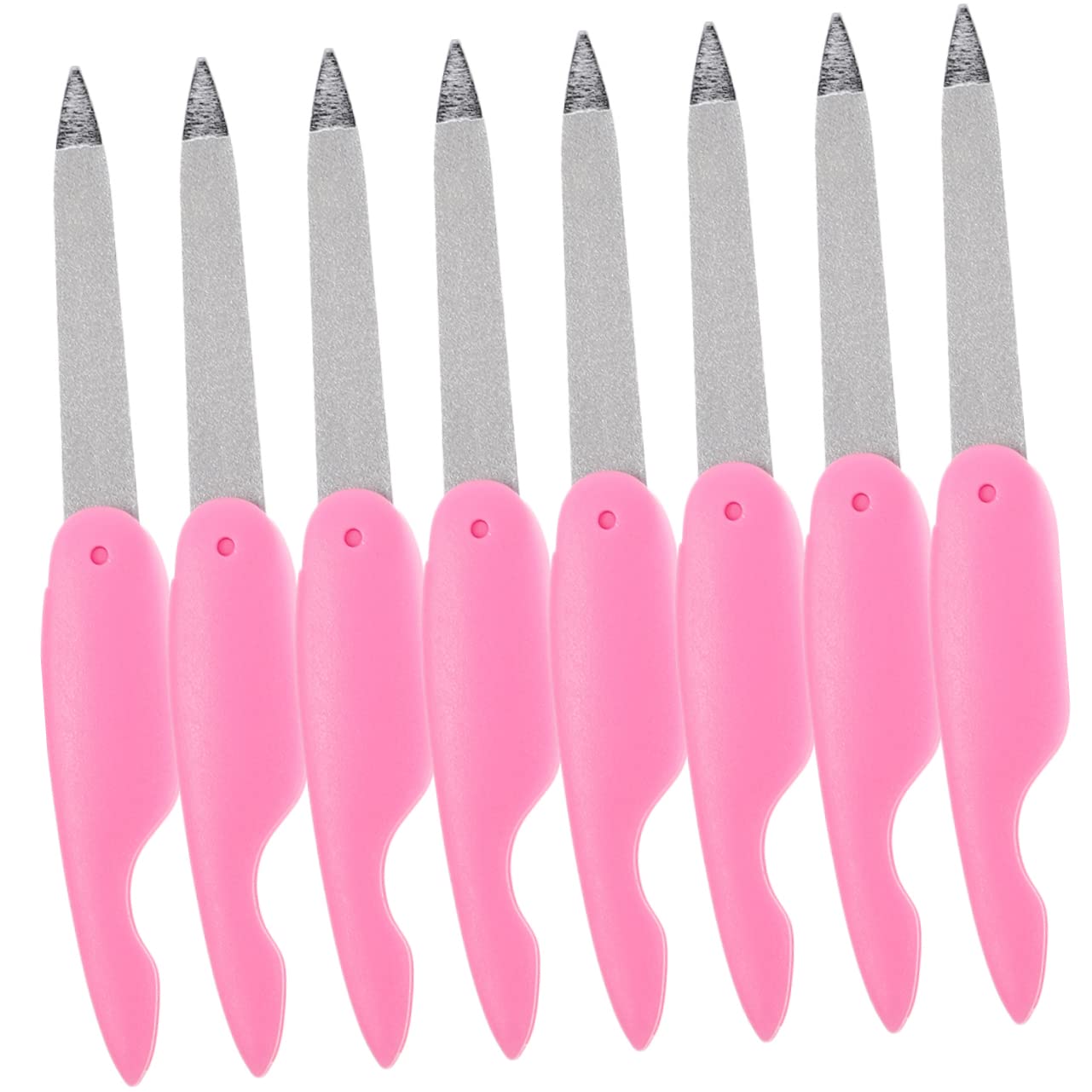 Healvian 5 Set Di Lime Per Unghie Pratiche Set Di Lime Per Unghie in Metallo Per Unghie Acriliche Da Viaggio 8 Pezzi*5