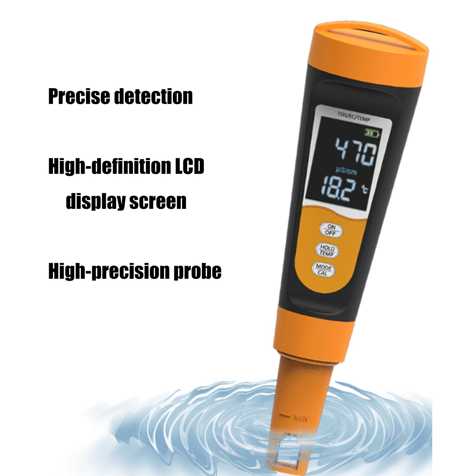 Analizzatori multifunzionali del tester dell'acqua digitale avanzato con display chiaro per l'agricoltura idroponica Tester di parametri multipli per acquari idroponici