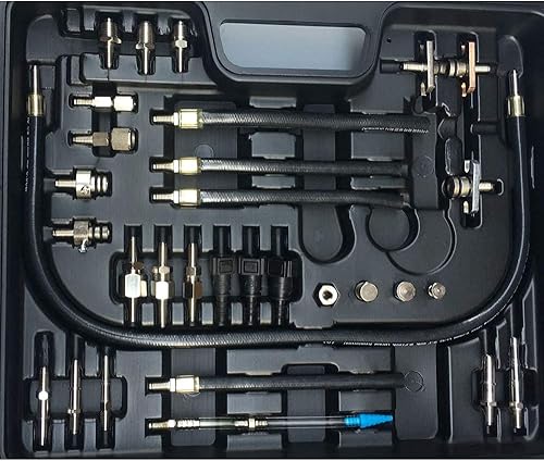 Miniatura 7 de DOMINTY Kit de adaptador de sistema de combustible limpiador y probador sin desmontar para gasolina EFI acelerador coche 20.3 fl oz tanque 120PSI