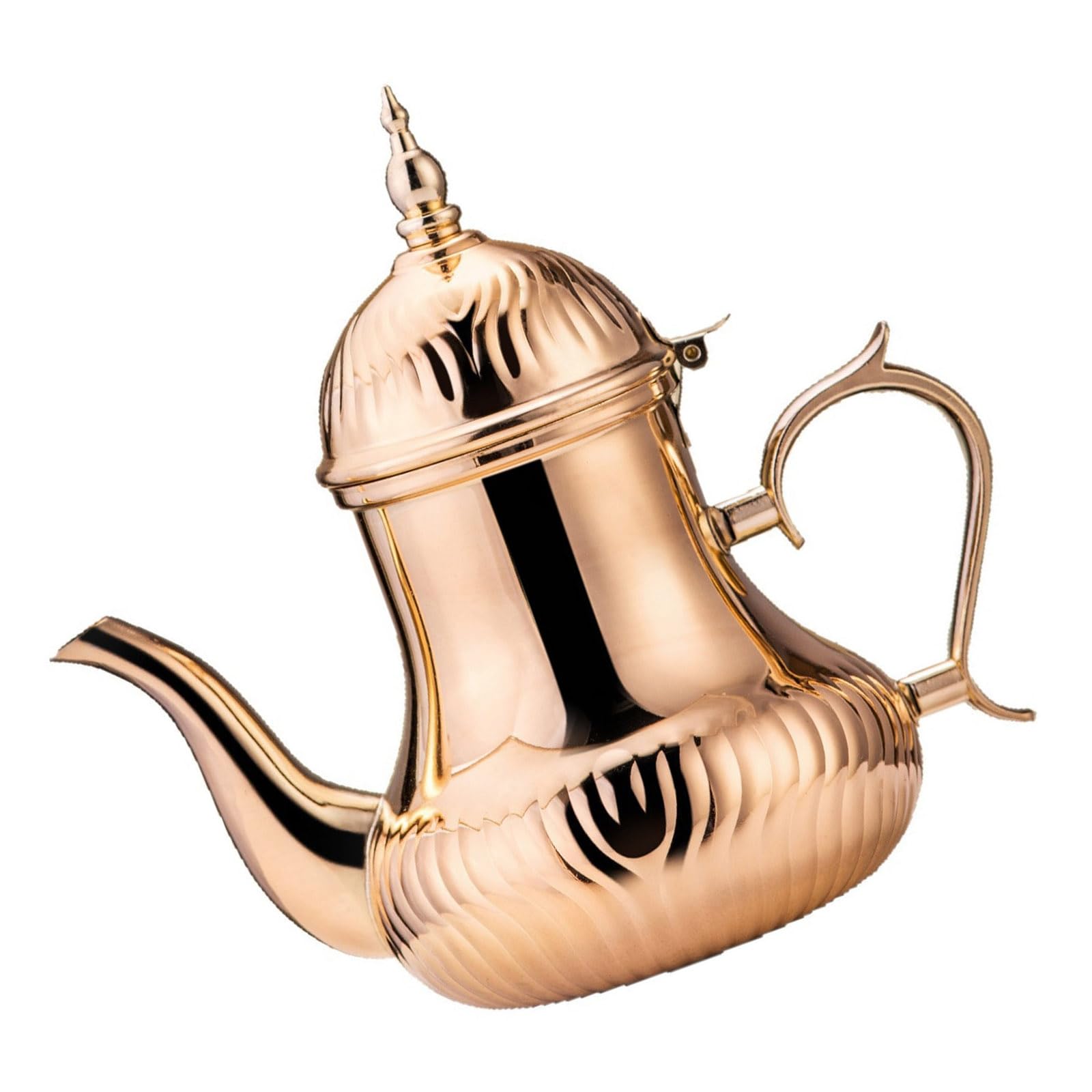 Zxfdsfdbnm Sturdy Nonrust Steel 1.4L Capacity Arabic Coffee Pots Large Capacity Tea Container Perfect for Family Gatherings Arabic Coffee Pots