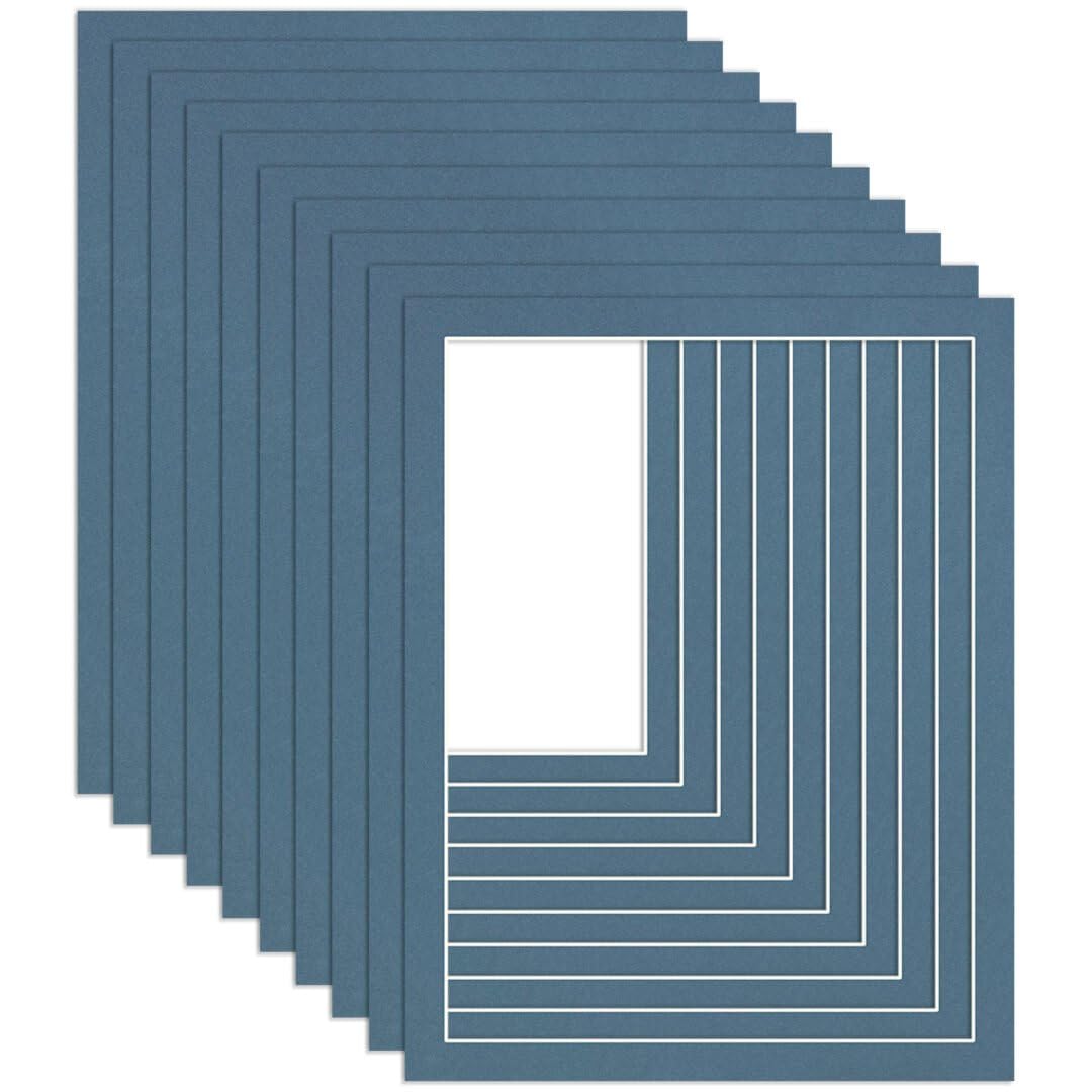 Procut Global 90x70cm Pompadour Picture Mounts to Fit 80x60cm Aperture - Precision Cut Cardboard Photo Mount - Ideal for Frames, Prints, Artwork & Certificates - Sizes & Colours Available - 10 Pack