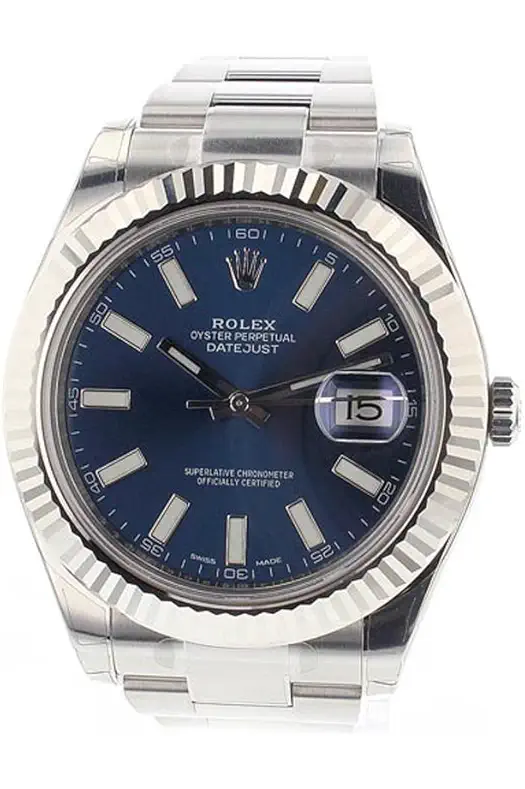 Rolex Datejust Ii 41mm Steel Blue Dial Men's...