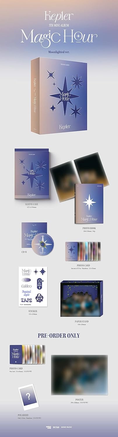 Kep1er Album - Magic Hour SUNKISSED ver.+Pre Order Benefits+BolsVos Exclusive K-POP Inspired Digital Planner, Sticker Pack for Social Media