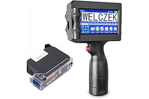 TIJ127 Handheld Inkjet Printer, Portable Handheld Printer with 4.3Inch Touch Screen