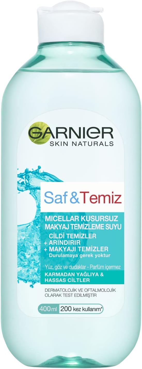 Garnier Skin Naturals Saf & Temiz Micellar Kusursuz Makyaj Temizleme Suyu (400 ml)