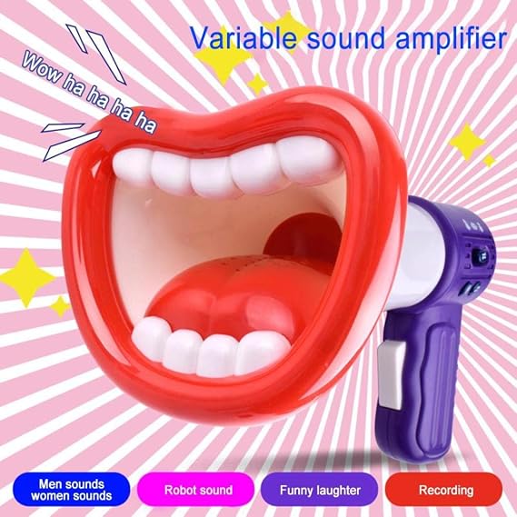Changer Voice 1PC Funny Kids Voice Changer Toy Recording Microphone Toys with Megaphone and Recording Function 3 Different Voice Modifiers for Boys and Girls