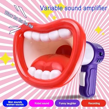 Changer Voice 1PC Funny Kids Voice Changer Toy Recording Microphone Toys with Megaphone and Recording Function 3 Different Voice Modifiers for Boys and Girls