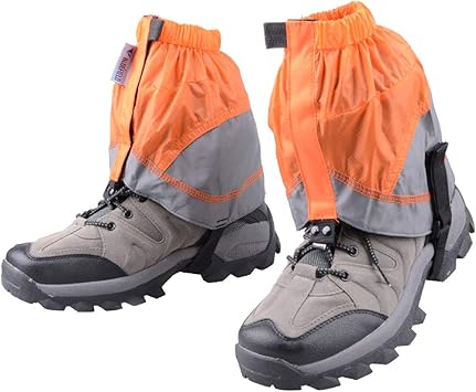 Amazon Azarxis ゲイター 防水 登山 スパッツ ゲーター 軽量 脚絆 泥除け 砂よけ 通気 雨 雪 悪天候に 釣り トレッキング アウトドア レッグカバー メンズ レーディス オレンジ グレイ Azarxis 登山用ゲイター スパッツ