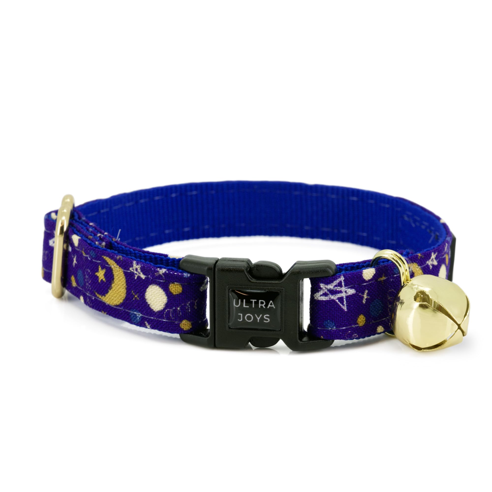 Ultra Joys Breakaway Cat Collar with Bells - Boy & Girl Kitten Collar - Luna Small