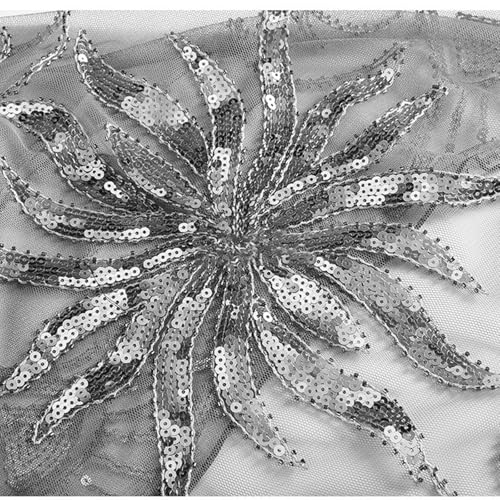 Fringed Shoulder Wrap With Sequins Stylish Party Shawl Glitters Scarf For Theme Event Weddings And Stage Performances 5