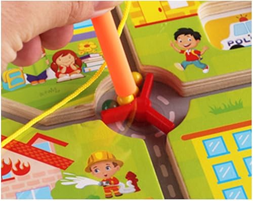 Miniatura 4 de Rompecabezas de madera para niños y niñas, rompecabezas de madera, juguetes con imán de actividad, juego de mesa para niños y niñas, juguete