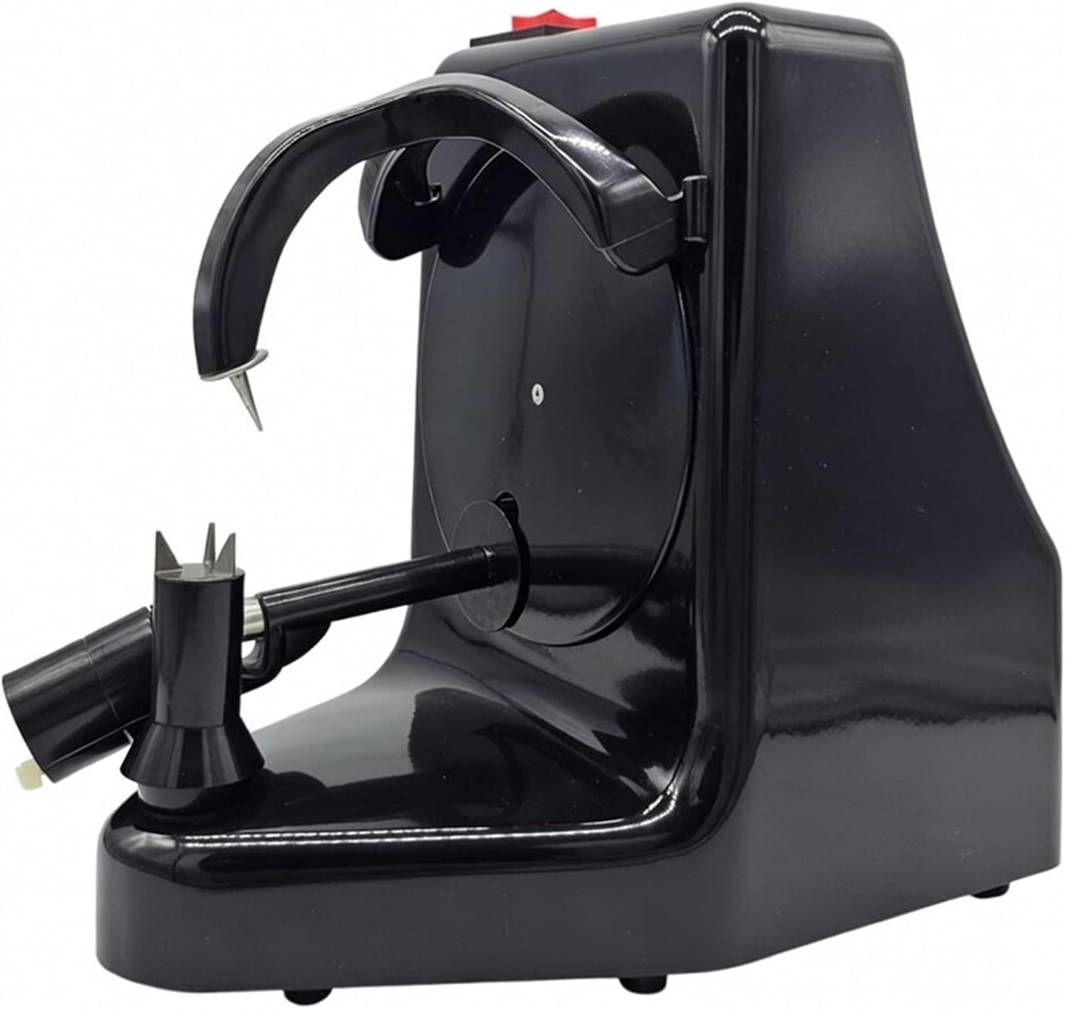 Professional Automatic Fruit & Vegetable Peeler Electric Apple Peeler Fast & Efficient Rust-Resistant Stainless Steel Easy Cleanup, Plastic & Stainless Steel, Black