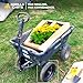 Gorilla Carts 2-Pack 13 Inch No-Flat Replacement Tires, 300 lb Capacity Each – Solid Polyurethane, 2.16” Hub, 5/8” Bore – Fits Lawn & Garden Utility Wagon, Hand Truck, Air Compressor, Pressure Washer