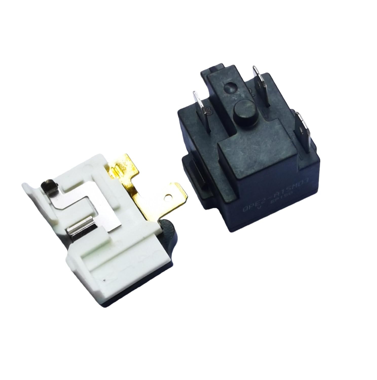 3Pins Refrigerator Freezer PTC Start Relay and Overload Protector Kit Compatible with Midea, LG, Magic Chef, Danby, Replace for QPE2-A15MD3