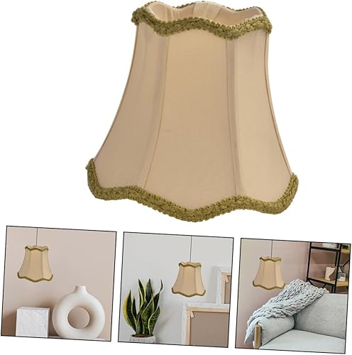 Miniatura 6 de DOITOOL Pantalla E14 Pantalla de lámpara de araña cubierta de lámpara de araña Sombras de luz de tela Sombras de luz en forma de campana E14