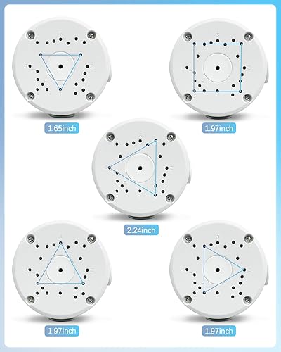 Miniatura 5 de Caja de conexiones de cámara impermeable Soporte universal de seguridad para cámara de seguridad, carcasa eléctrica de metal, cubierta de cámara al