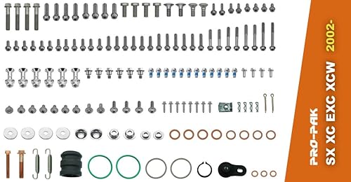 Miniatura 2 de Specmoto KTM Kit de pernos específicos de dos tiempos. Compatible con: KTM 200 250 300 SX XC EXC XCW y MXC de dos tiempos modelo serie moto 2002 a
