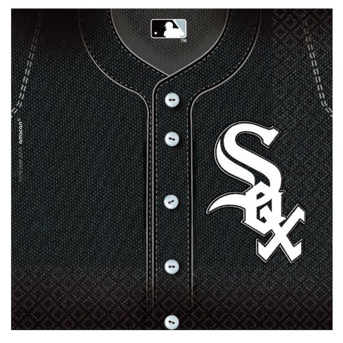 Chicago White Sox Paper Luncheon Napkins in Black - 6.5