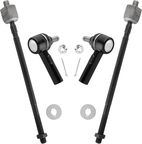 YMAUGP 4 unids Kit de suspensión delantera interior exterior barra de acoplamiento final Fit 1989 1990 1991 1992 para Geo Prizm 1988-1991 para