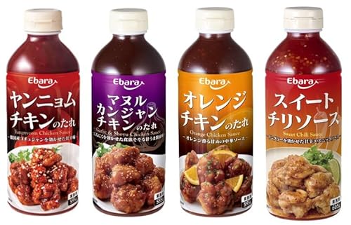 【Amazon.co.jp限定】 エバラ 甘辛チキンアソート4種4本入り　業務用 【セット買い】