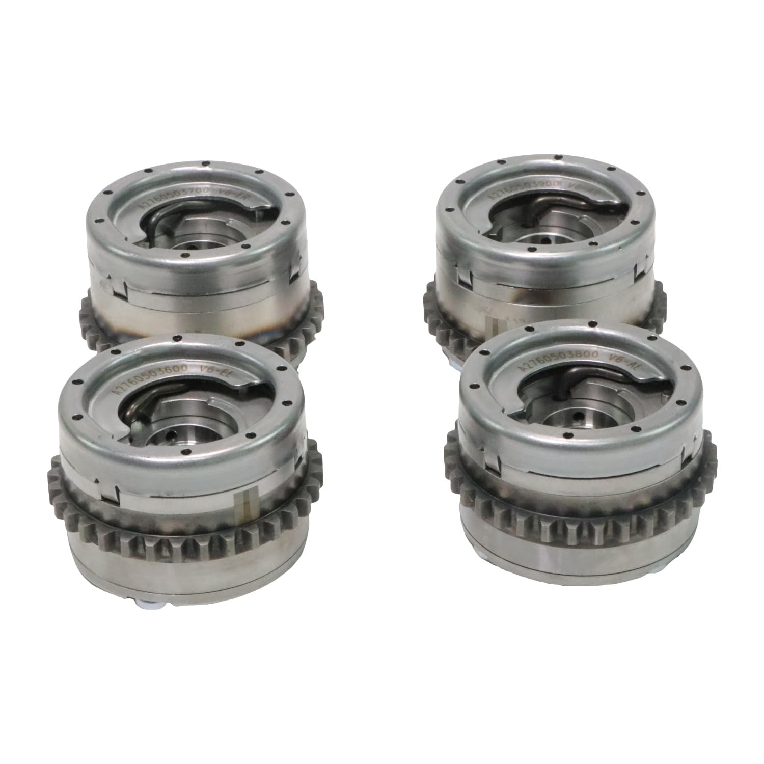 4 PCS Intake Exhaust L+R Camshaft Adjusters Fits for 2014-2017 - W222 W166 M276 C43 A A2760501947 A2760503100
