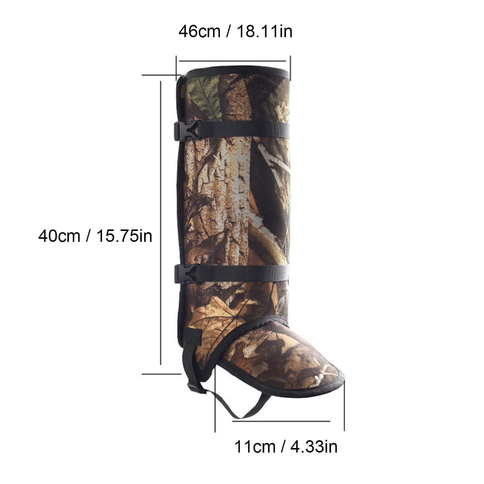 Lixada Wild Jungle Beinüberzug, Verstellbarer Bein Fußüberzug mit Bissschutz Elastischem Bund, Gamaschen für Wandern und andere Outdoor Aktivitäten