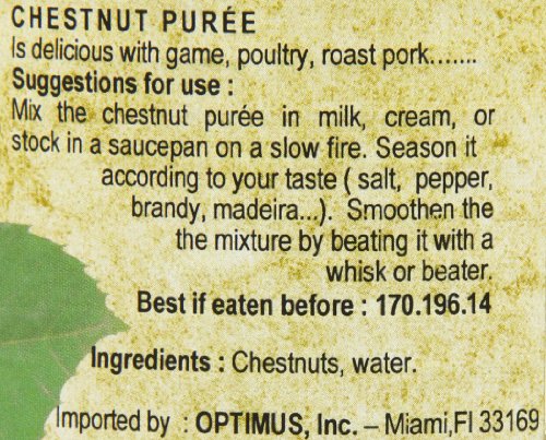 Sabaton France (Chestnuts) Marrons Puree, 30.5-Ounce Can