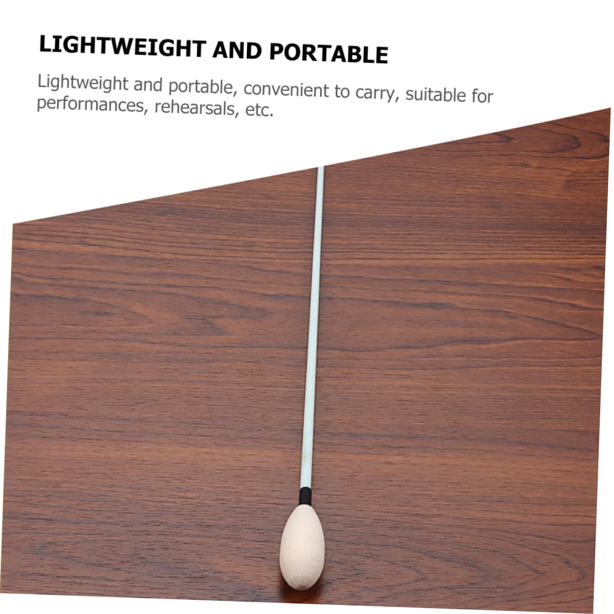 Abaodam Conductors Maple Wood Plastic 45 * 19.7mm R135e Sturdy Long-lasting Show Concert for Symphony