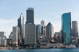 Posterazzi Skyscrapers at waterfront Circular Quay Sydney New South Wales Australia Poster Print, (27 x 9)