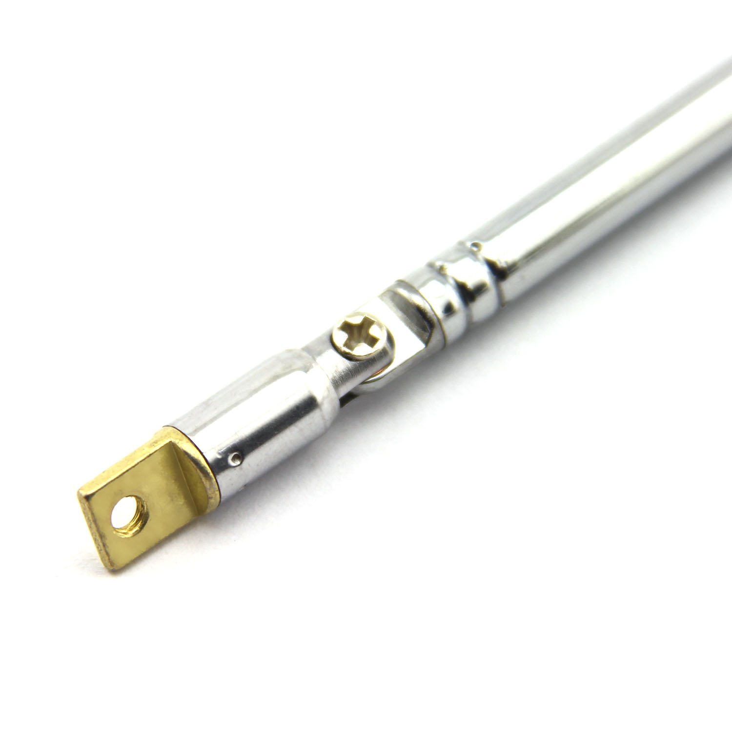 Uxcell Antenne Télescopique FM De 3,5 Mm, Longueur De 22,5 Cm, 4 Sections De Rechange Pour Radio FM Stéréo 3,5 Mm