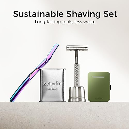 Miniatura 7 de ZOMCHI Banco de cuchillas de afeitar para cuchillas de afeitar de seguridad de doble filo, contenedor de eliminación compacto para almacenamiento y