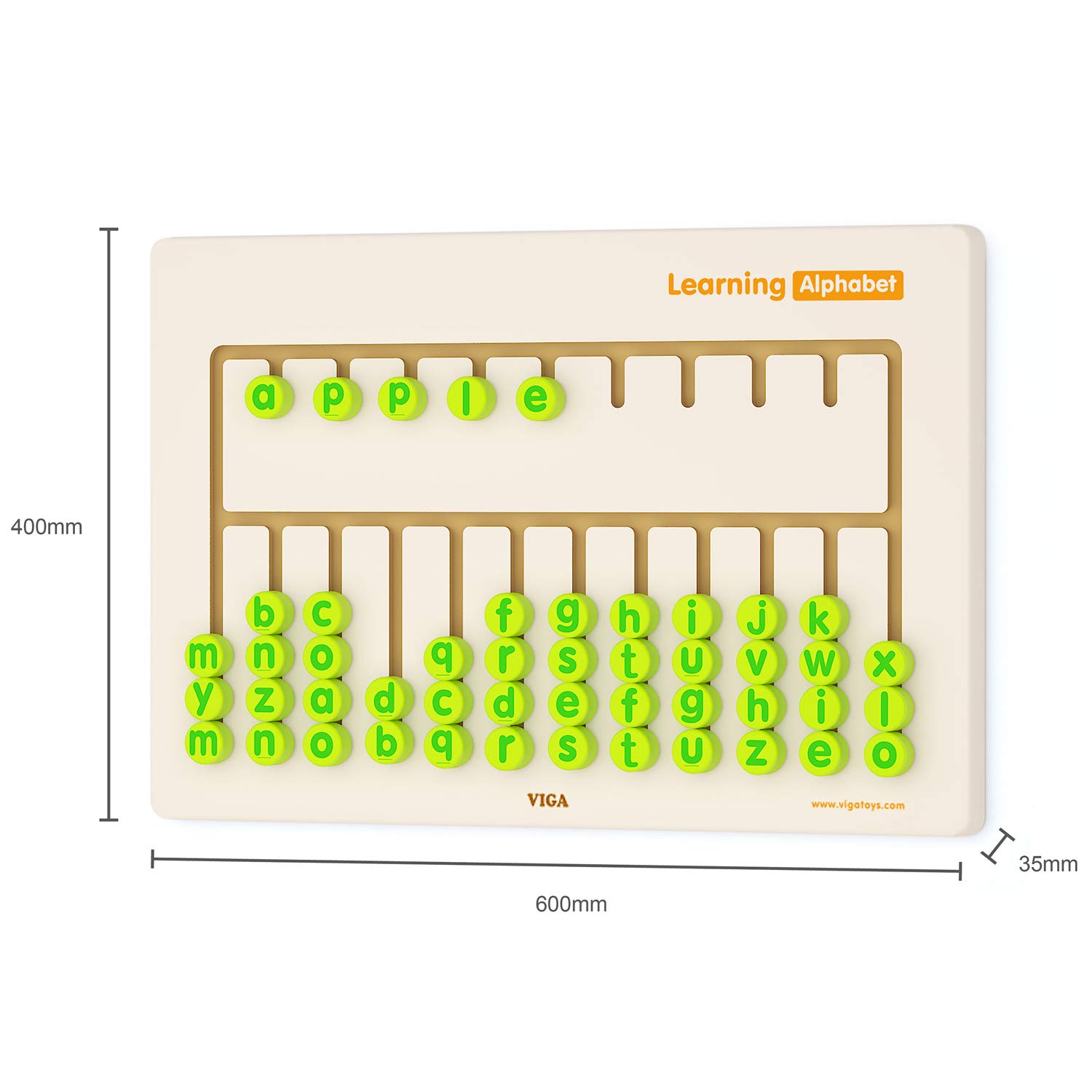 New Classic Toys 50674 Preescolar Juego Educativo - Juegos educativos (Verde, Madera, Preescolar, 3 año(s), 600 mm, 35 mm, 400 mm)