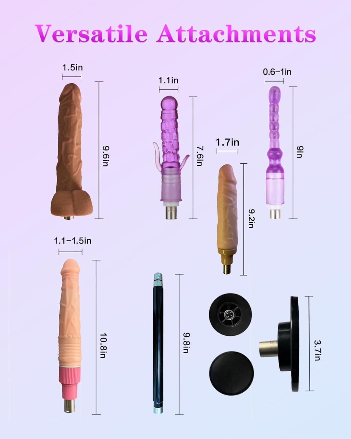 Sex Machine, Automatic Thrusting Machine for Women & Couples, 21 Modes & 0-400 SPM Adjustable Speed Love Machine with Remote Control, 5 Dildo, Suction Cup, 85° Angle Setup, 3XLR Connector