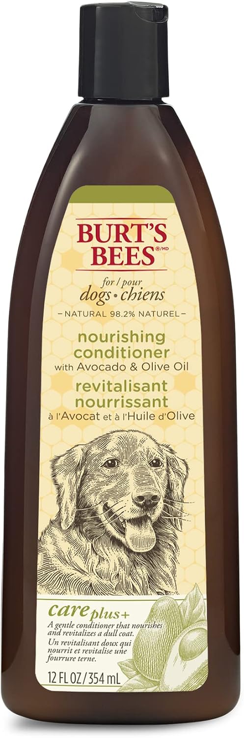 Burt's Bees for Pets Care Plus+ Natural Nourishing Conditioner with Avocado and Olive Oil | Cruelty Free, Sulfate & Paraben Free, pH…