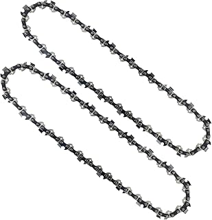 2PC 10 Inch Pole Saw Chain for Harbor Freight Atlas 59209 80V, 10" Chainsaw Chains Replacement for Atlas 59209 80V Polesaw, not fit 40V Chainsaw