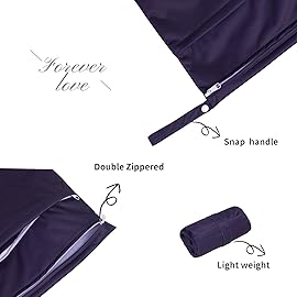 ALVABABY 3pcs Cloth Diaper Wet Dry Bags Waterproof Reusable with Two Zippered Pockets Travel Beach Pool Daycare Soiled Baby Items Yoga Gym Bag for Swimsuits or Wet Clothes 3L-ZM08