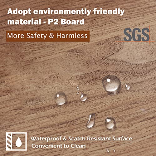 Phi Villa Farmhouse Coffee Bar Cabinet - Sliding Barn Door Kitchen Sideboard Buffet Cabinet With Storage #TOP4