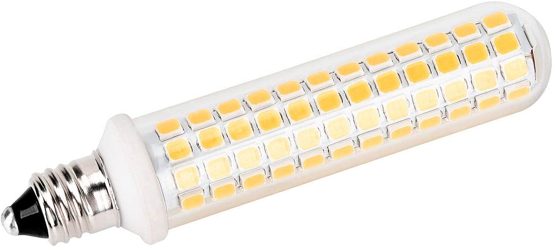 E11 LED Bulb, Mini Candelabra Base, 100W 120W Halogen Bulb Replacement, 9W, 1100LM, AC120V, Dimmable E11 LED Light Bulb, Patented Product, for Indoor Decorative Lighting, Warm White 3000K, 4-Pack