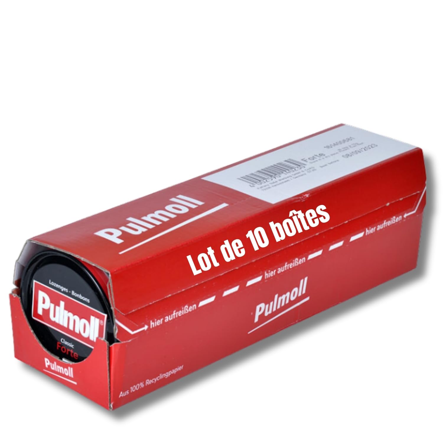 Barquette Pulmoll x10 | Format économique | Depuis 1946 (Forte)