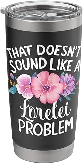 Lorelei Personalized Cute Flower Girls Lorelei Name Stainless Steel Insulated Tumbler