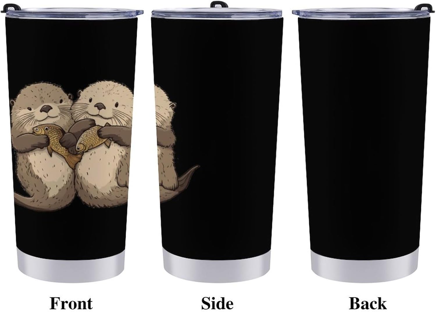 Sea Otter Travel Coffee Mug Stainless Steel Insulated Tumbler Water Bottle Tea Cup for Home Office