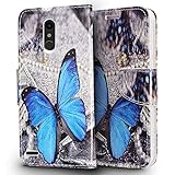 LG K20 V case, LG K20 Plus case, LG K10 ( 2017 release) case, LG Grace LTE case, Luckiefind Designer PU Leather Flip Wallet Credit Card Cover Case, Screen Protector & Stylus Pen (Wallet Purple Vine)