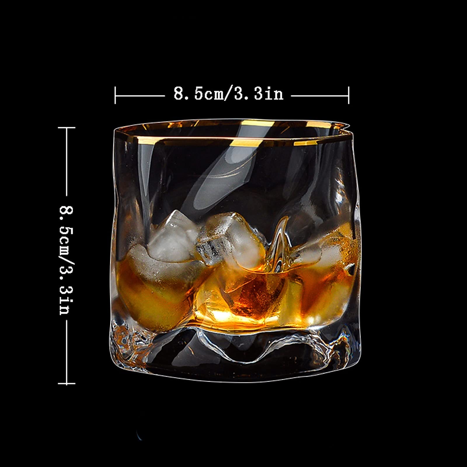 Verre à Boire Verre de Whisky à l'ancienne (Ensemble de 4) Verre Bourbon/Cocktail Verre/Bar Verre Whisky Scotland, Vin et Cocktail Verres(B)