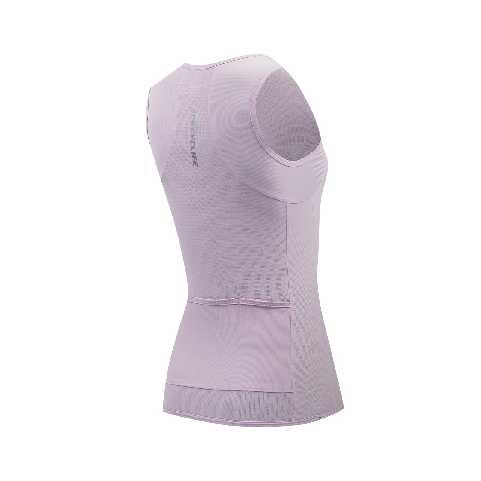 Maillot de Cyclisme sans Manches Femme, Respirant avec 3 Poches