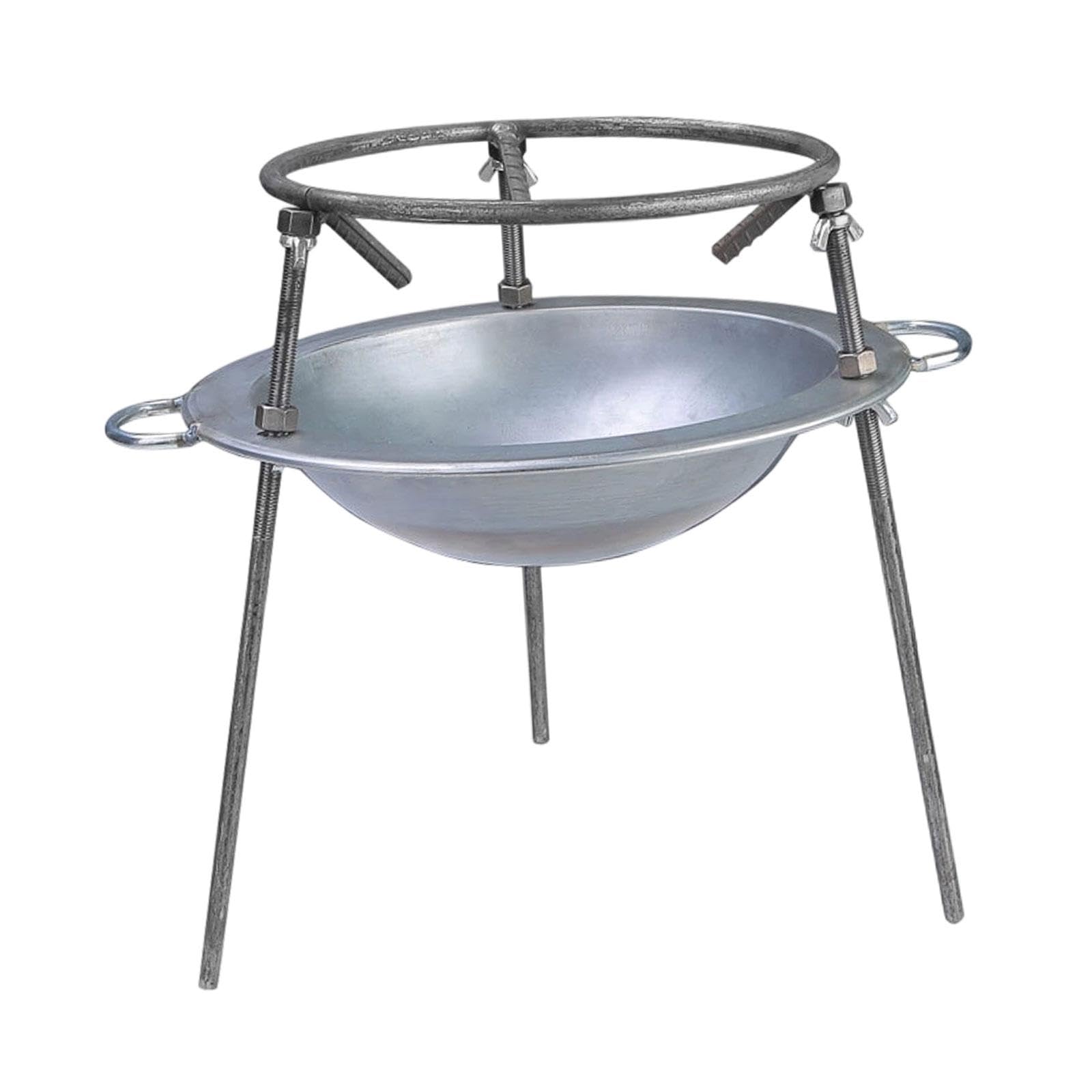 Camping Feuerstelle Dreibein Feuerschale Grill Feuerkorb Metall Outdoor Konstruktion Eisen für Gartenparty Camping Picknick Park Restaurant Familien F, Mehrfarbig, 38 cm X 30 cm X 40