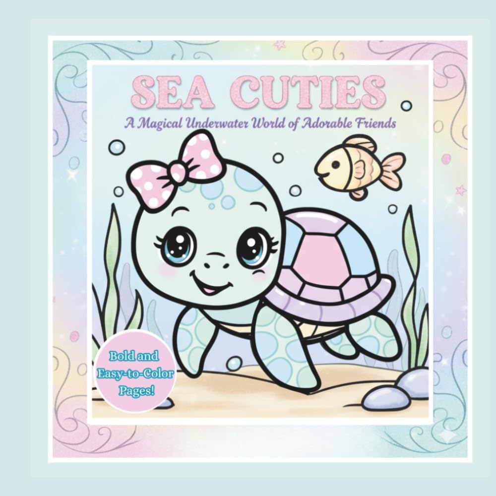 Sea Cuties: Dive Into a World of Magical Underwater Friends! (Glows Colorful Corner Coloring Books)