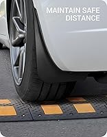 Vista 8 de BASENOR 2017-2023 Tesla Model 3 solapas de barro protectores contra salpicaduras guardabarros (diseño patentado) sin perforación sin cinta