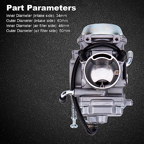 Carburetor For Polaris Sportsman 500 600 700 Magnum 425 Ranger 425 500 ATV with Air Filter Assy - Thumbnail 4